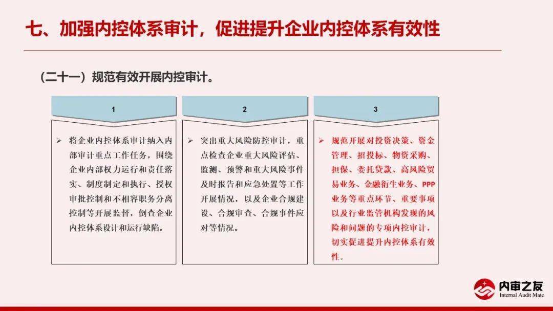 完善內(nèi)審體系(關(guān)于建立、完善企業(yè)內(nèi)部審計(jì)監(jiān)督機(jī)制的實(shí)施意見(jiàn)（已結(jié)束）)
