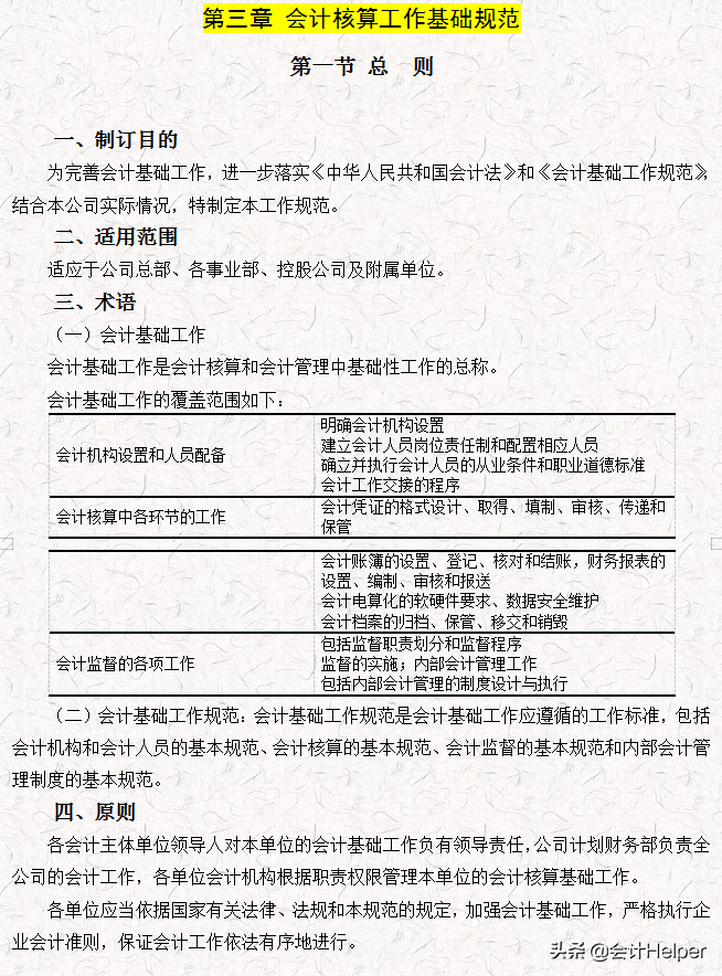 完整版公司財(cái)務(wù)會(huì)計(jì)核算手冊(cè)及財(cái)務(wù)管理制度，word格式，十分詳細(xì)